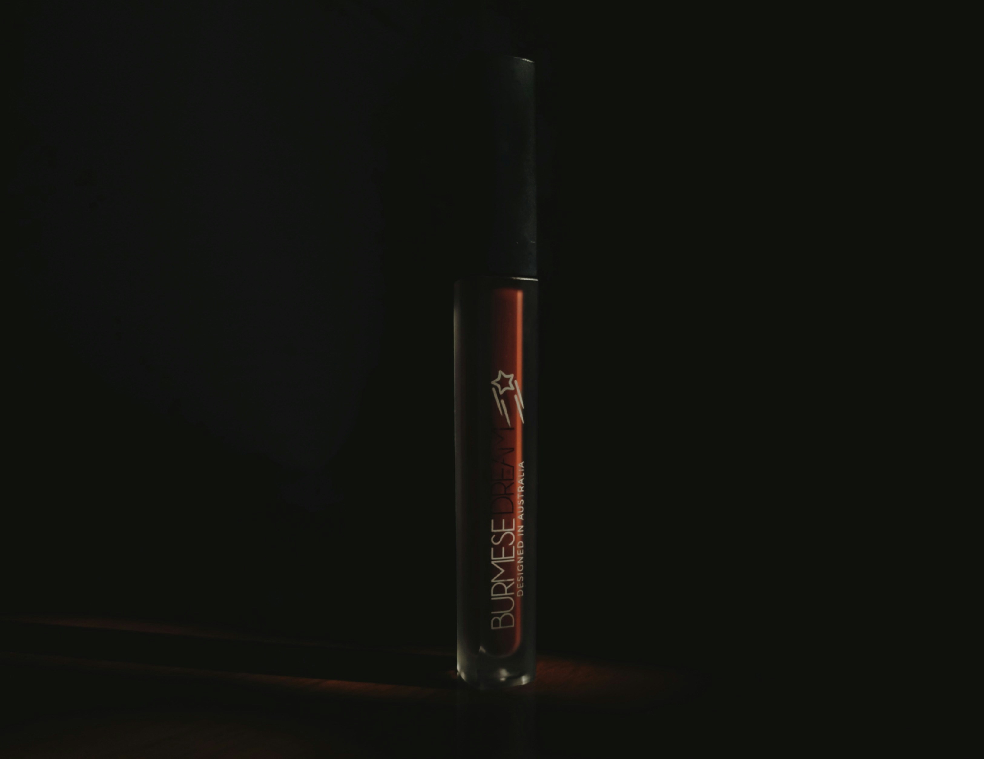 red and black make up brush