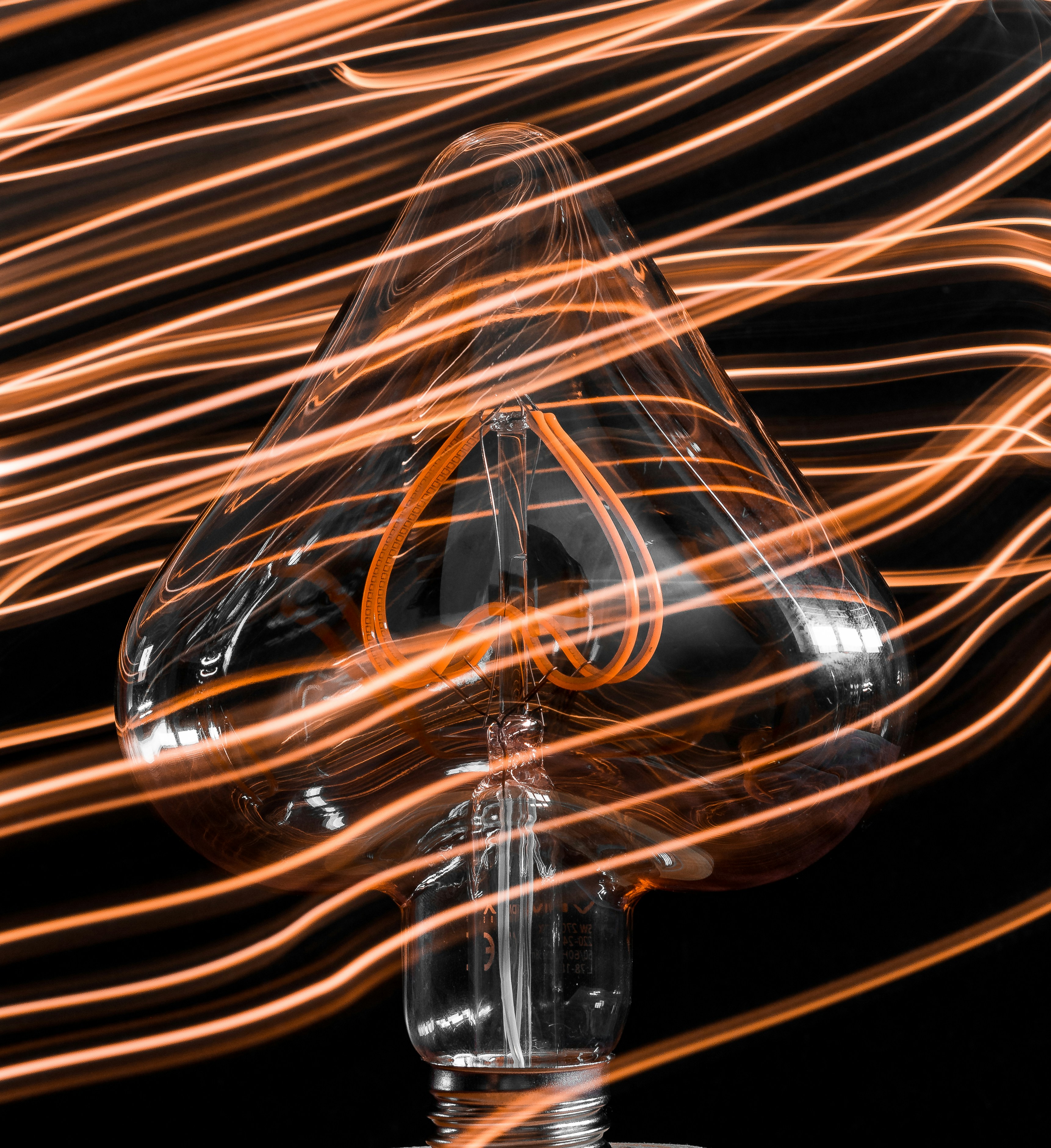 orange and white light digital wallpaper