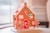 red and white polka dot house miniature
