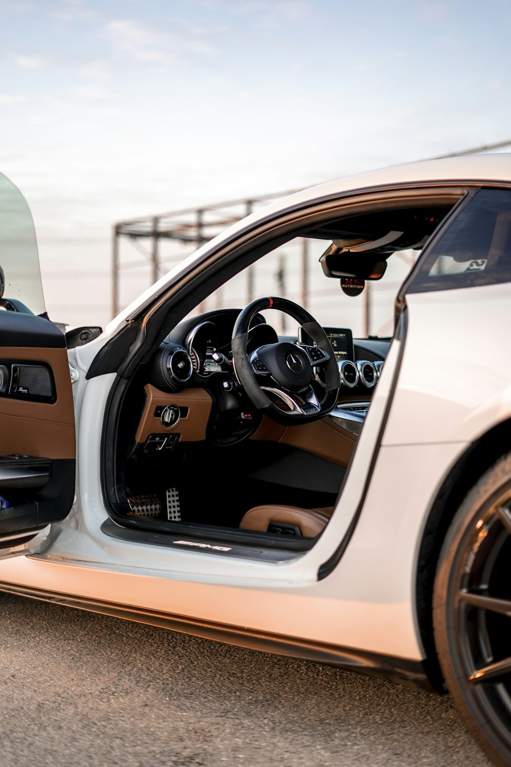 black and brown bmw car interior