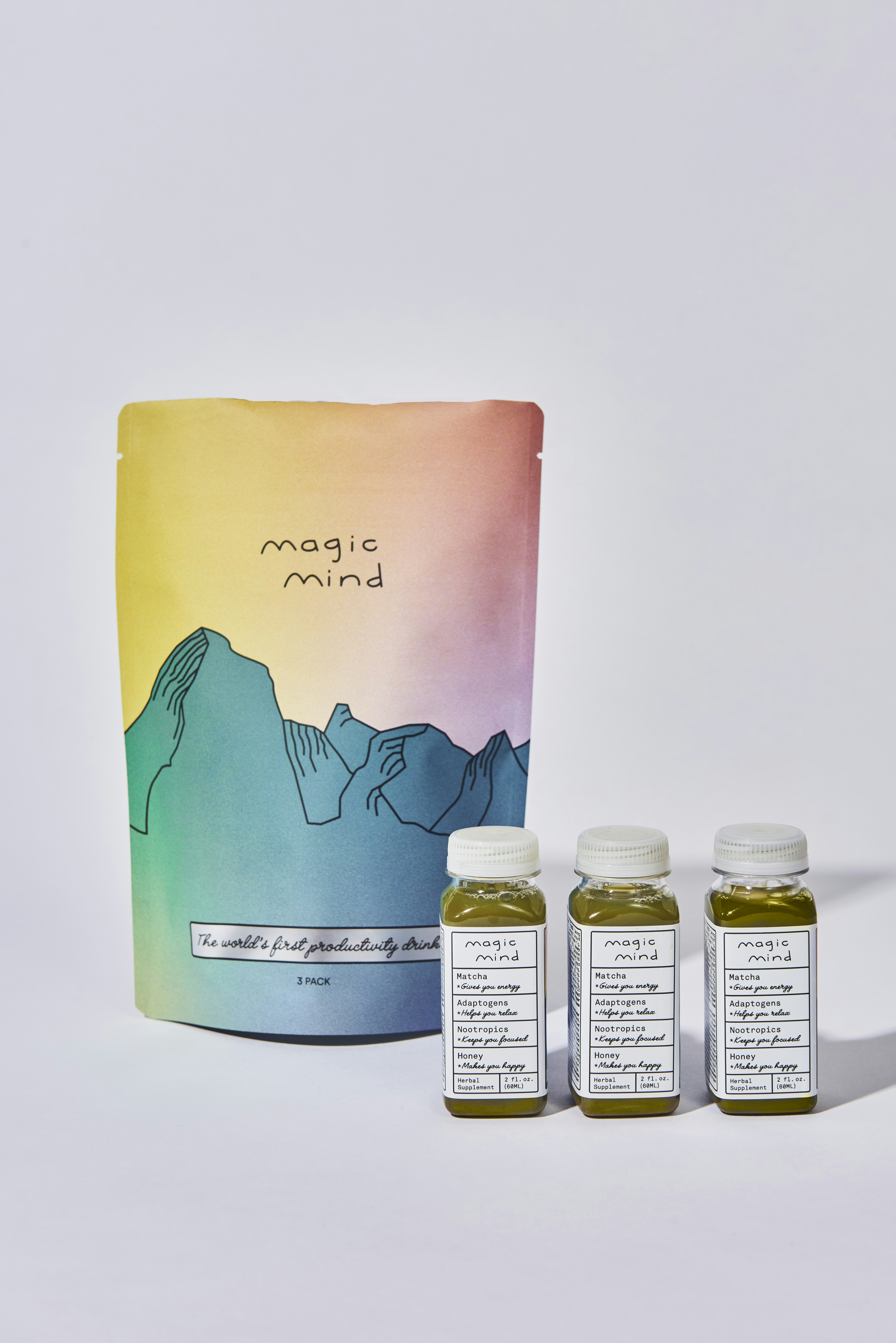 yellow green and pink paper bag