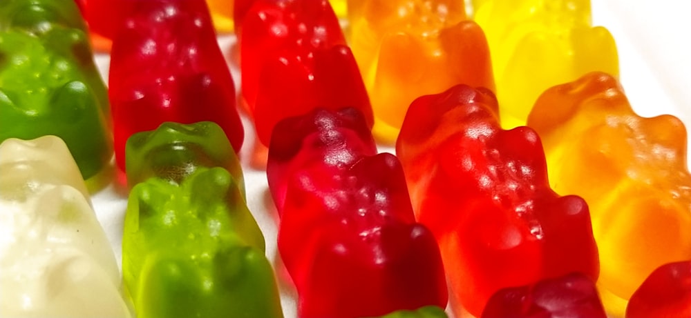 red green and yellow gummy bears