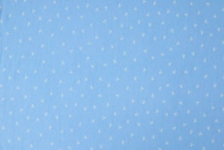 blue and white polka dot textile
