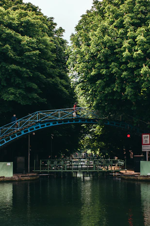 A serene scene of a golden bridge over calm water, symbolizing the final bridge to a clean future.