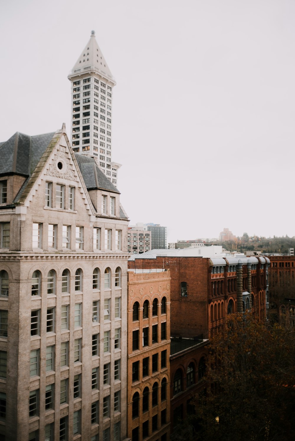 brown concrete building under white sky during daytime