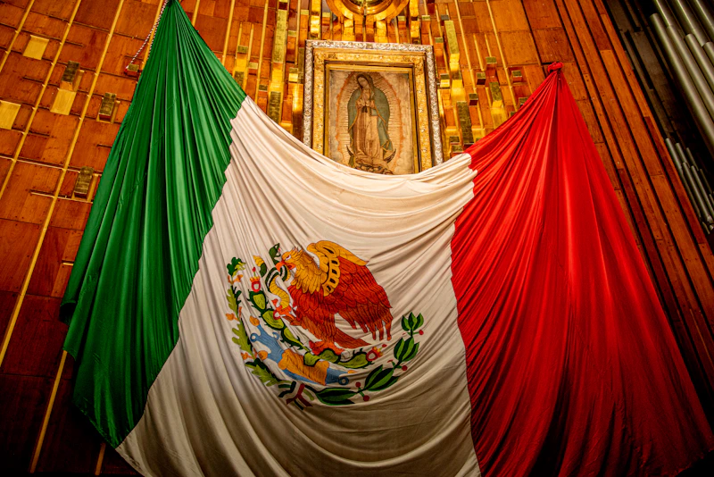 bandera mexicana tricolor