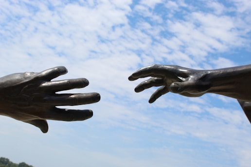 persons hand forming heart