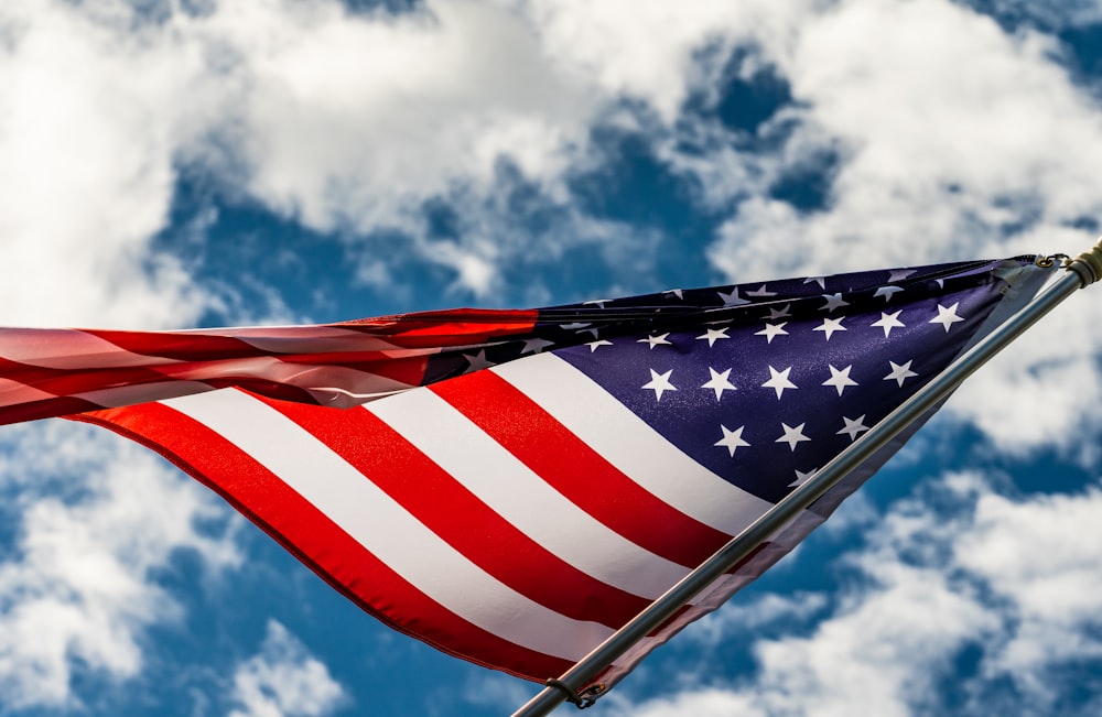 us a flag under blue sky