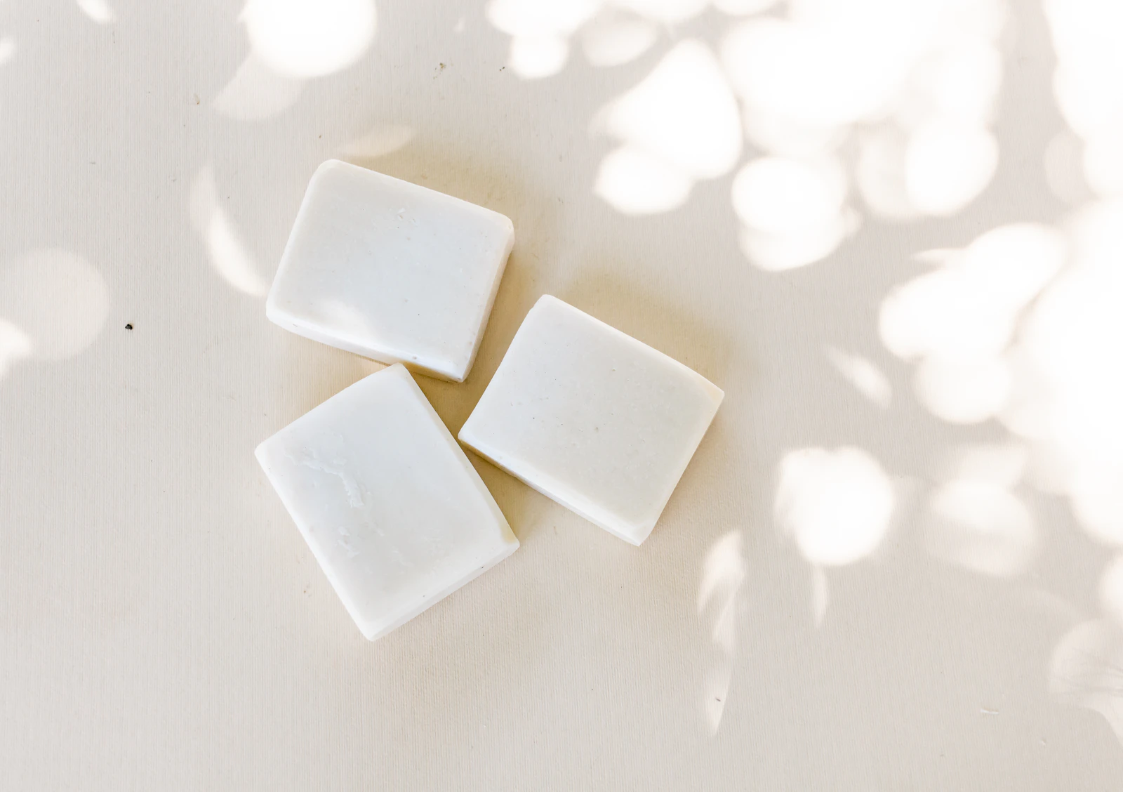 Organic handmade soap displaying creamy lather