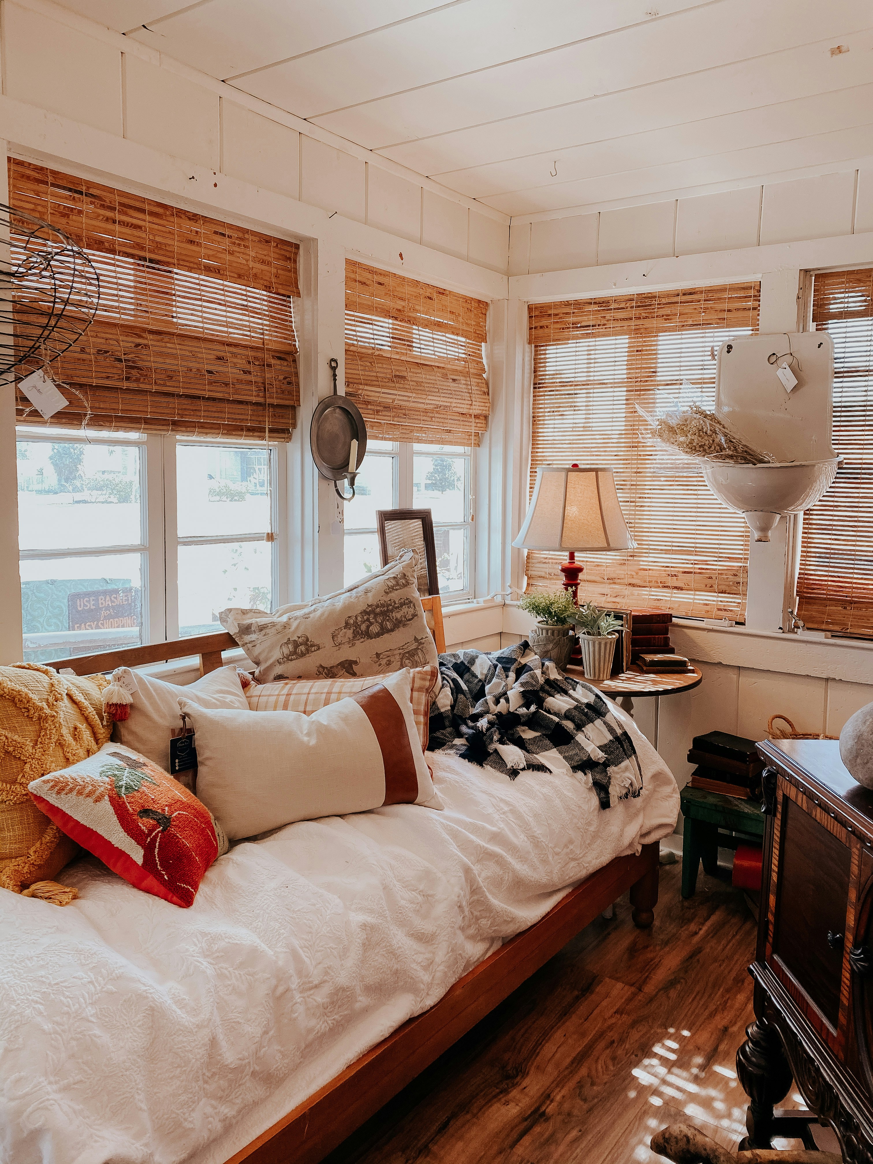 white and black bed linen