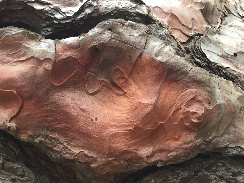 brown and gray stone fragment