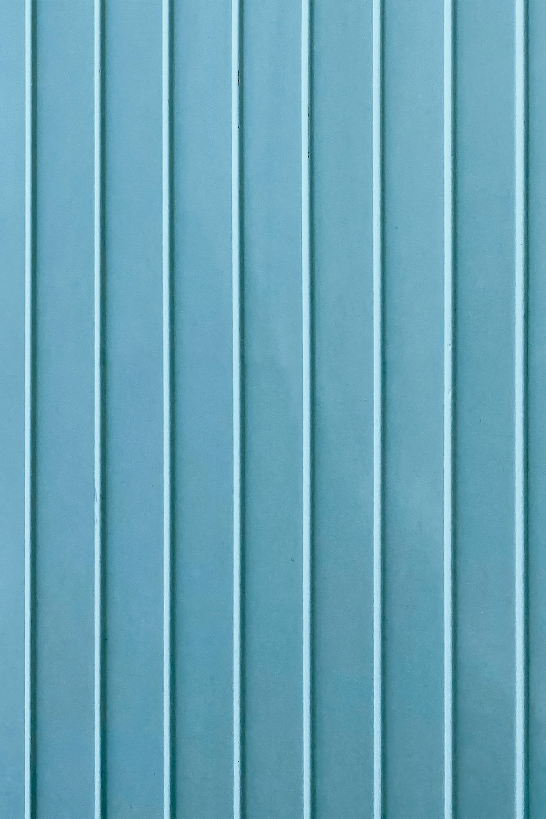 blue wooden door with gray steel door