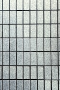 A grid pattern composed of rectangular frosted glass panes with a textured surface. The panes are uniformly arranged and separated by thin, dark lines creating a symmetrical appearance.