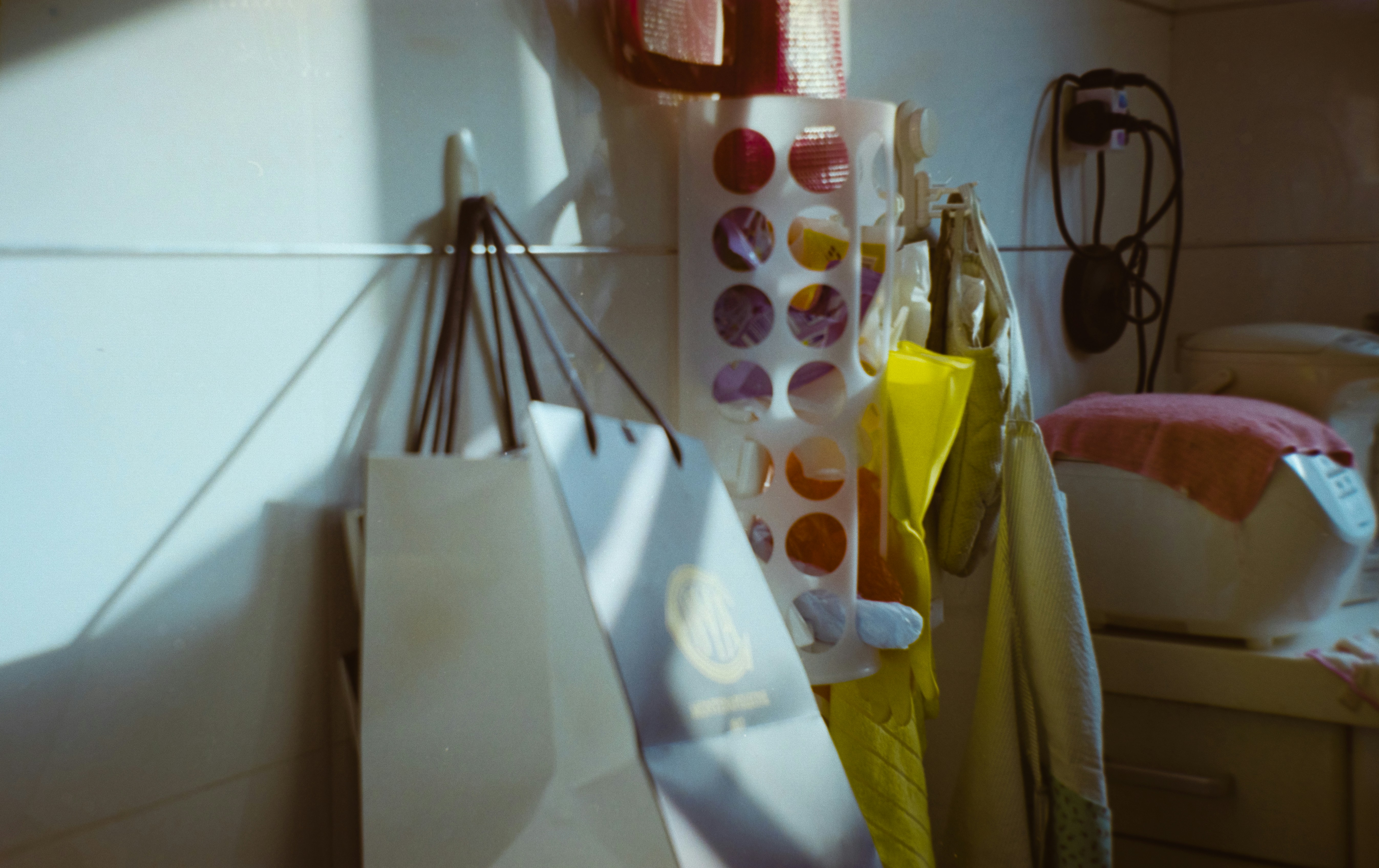 Pastel shopping bags
