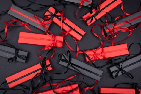 red and black cross illustration