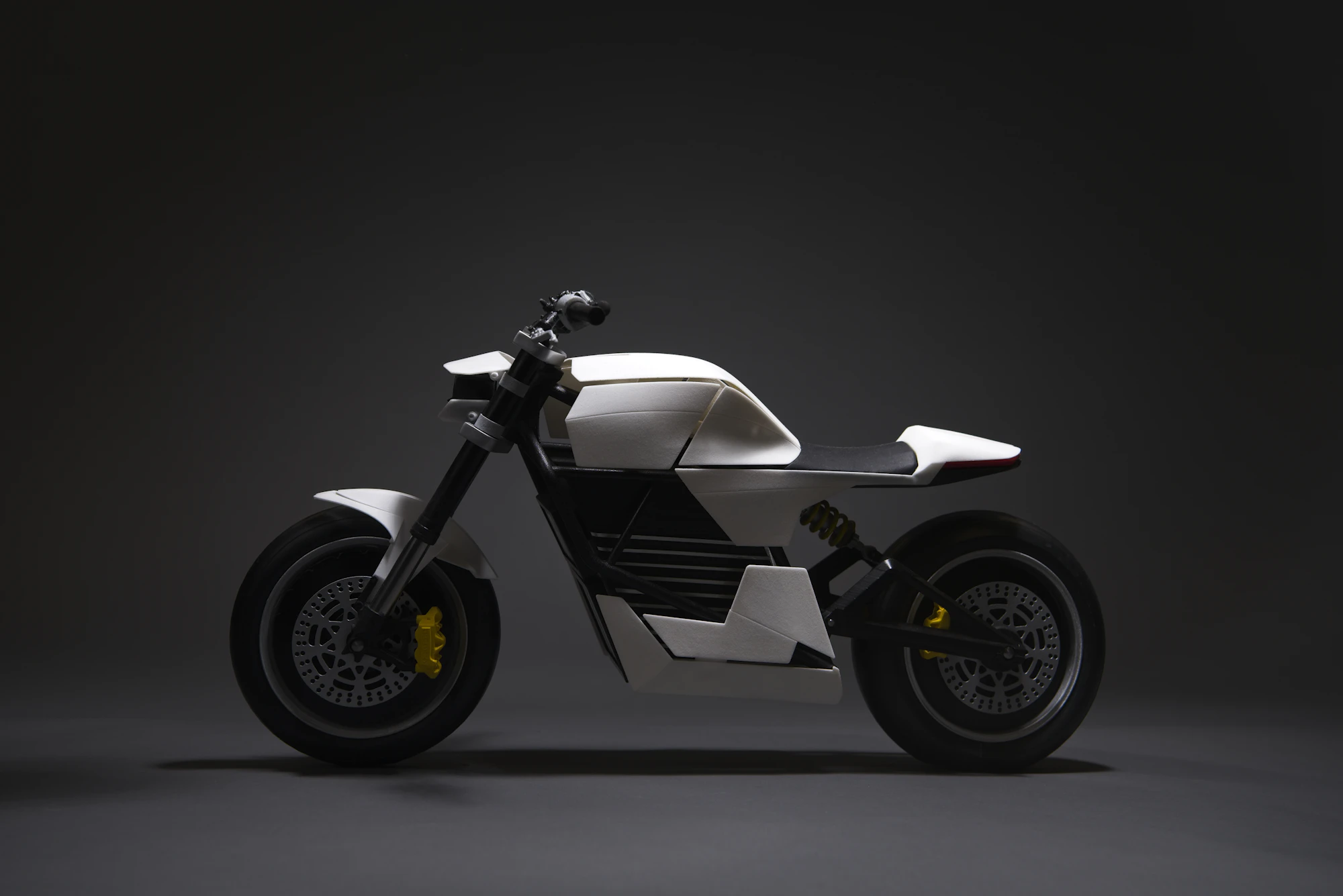 Imperial Volt R1 electric motorcycle studio shot