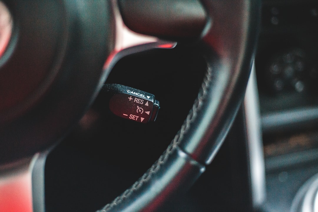 black and red honda steering wheel