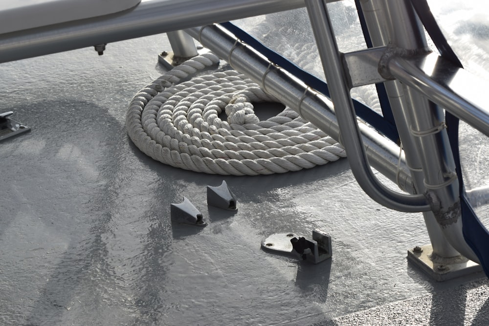 black plastic tool on gray concrete floor