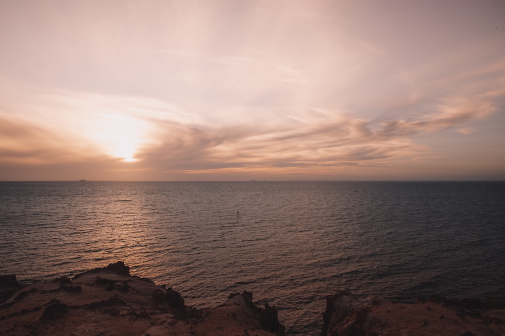 body of water under cloudy sky during daytime