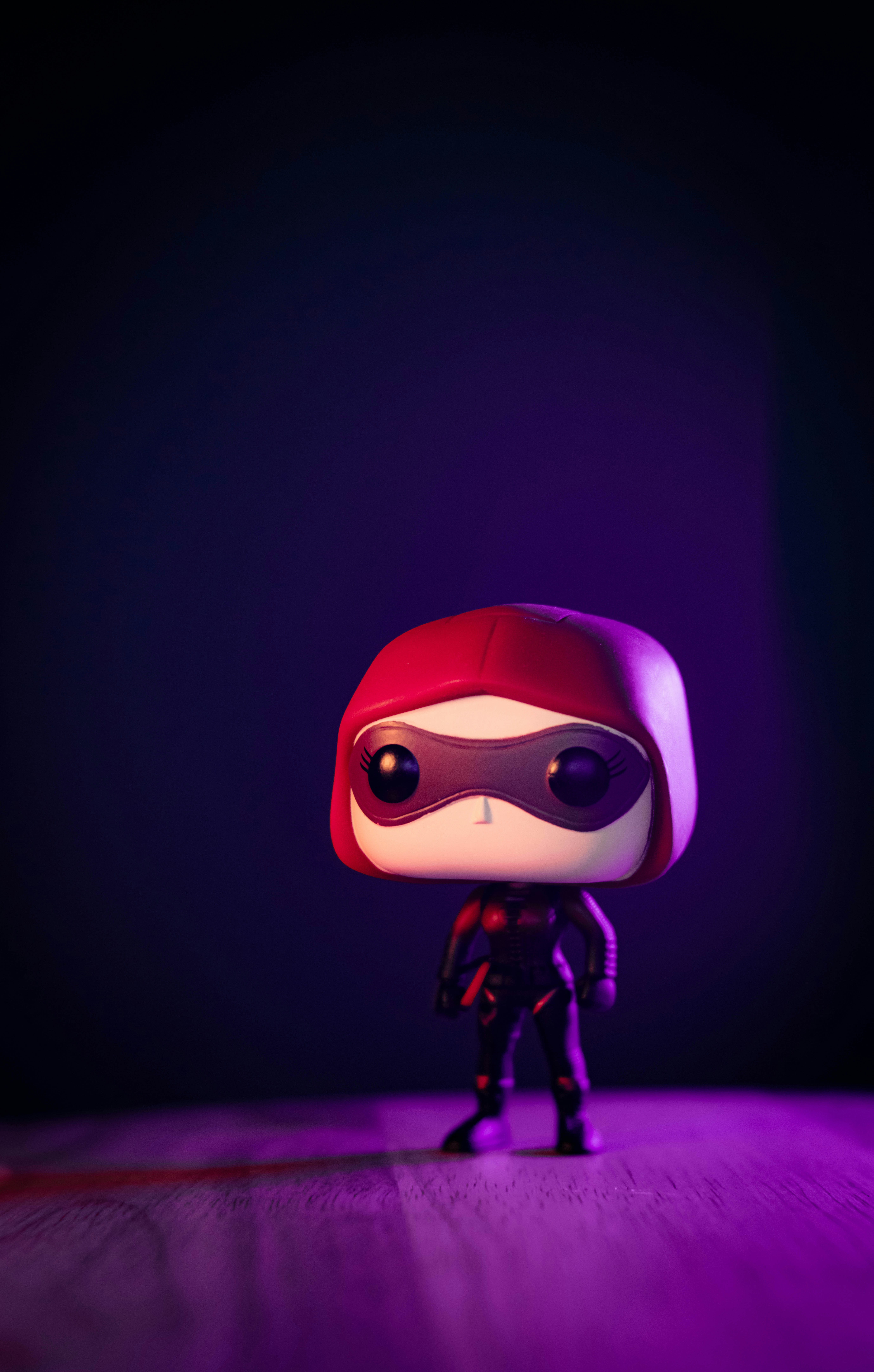 purple and black cartoon character