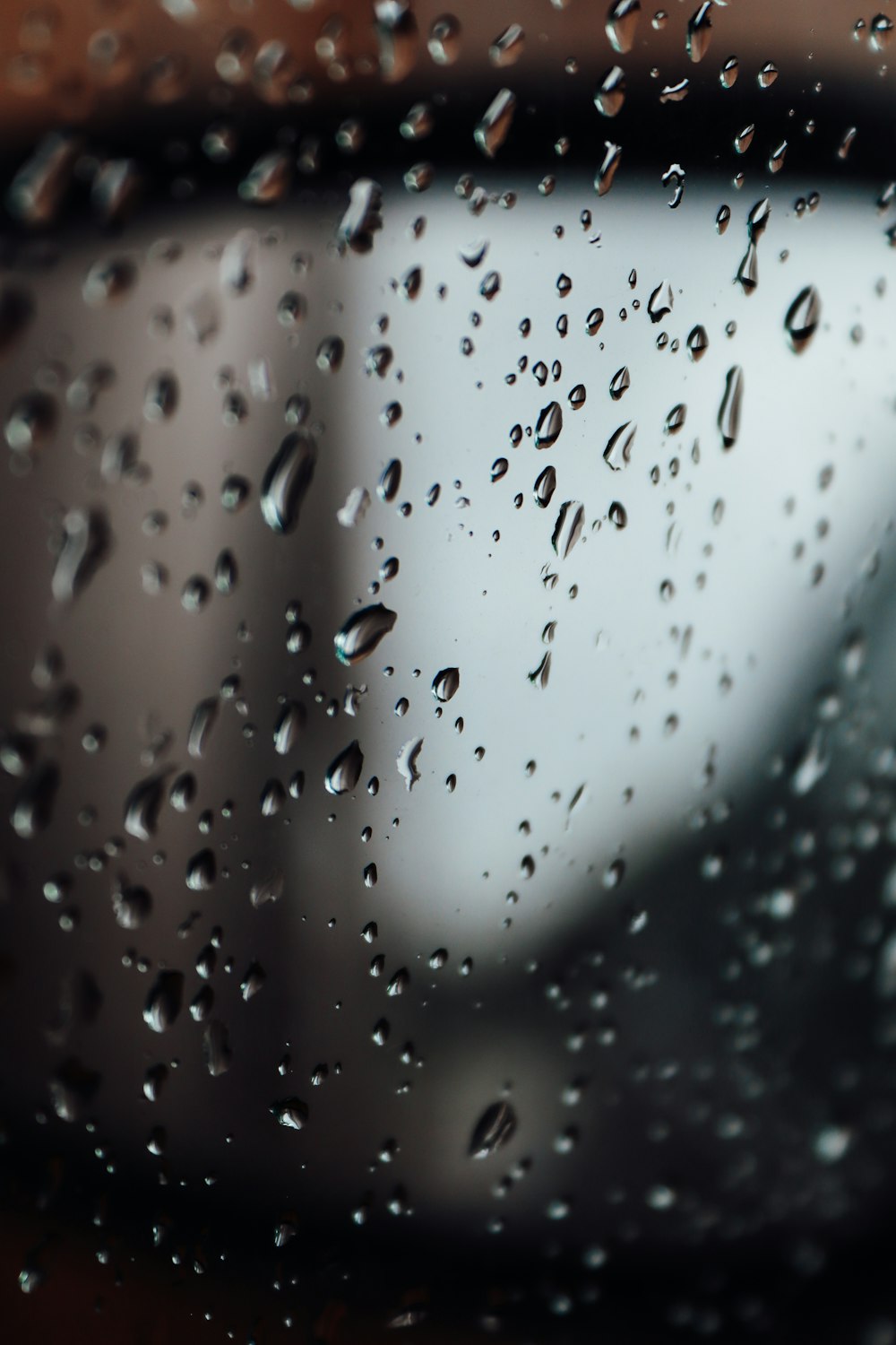 water droplets on glass window