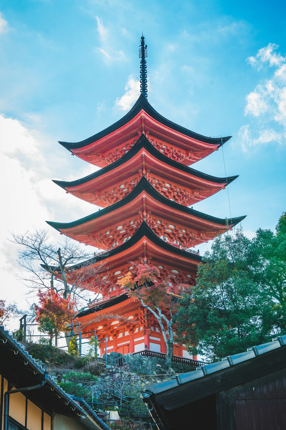 brown and beige pagoda temple