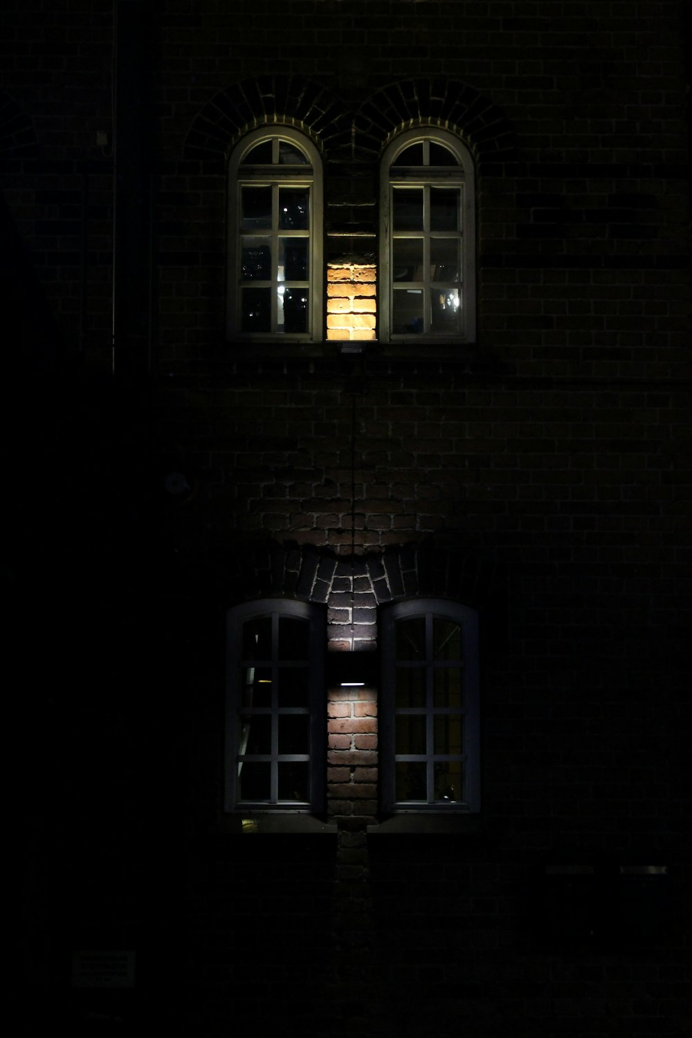 white wooden framed glass window