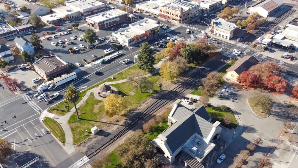 aerial view of city buildings during daytime