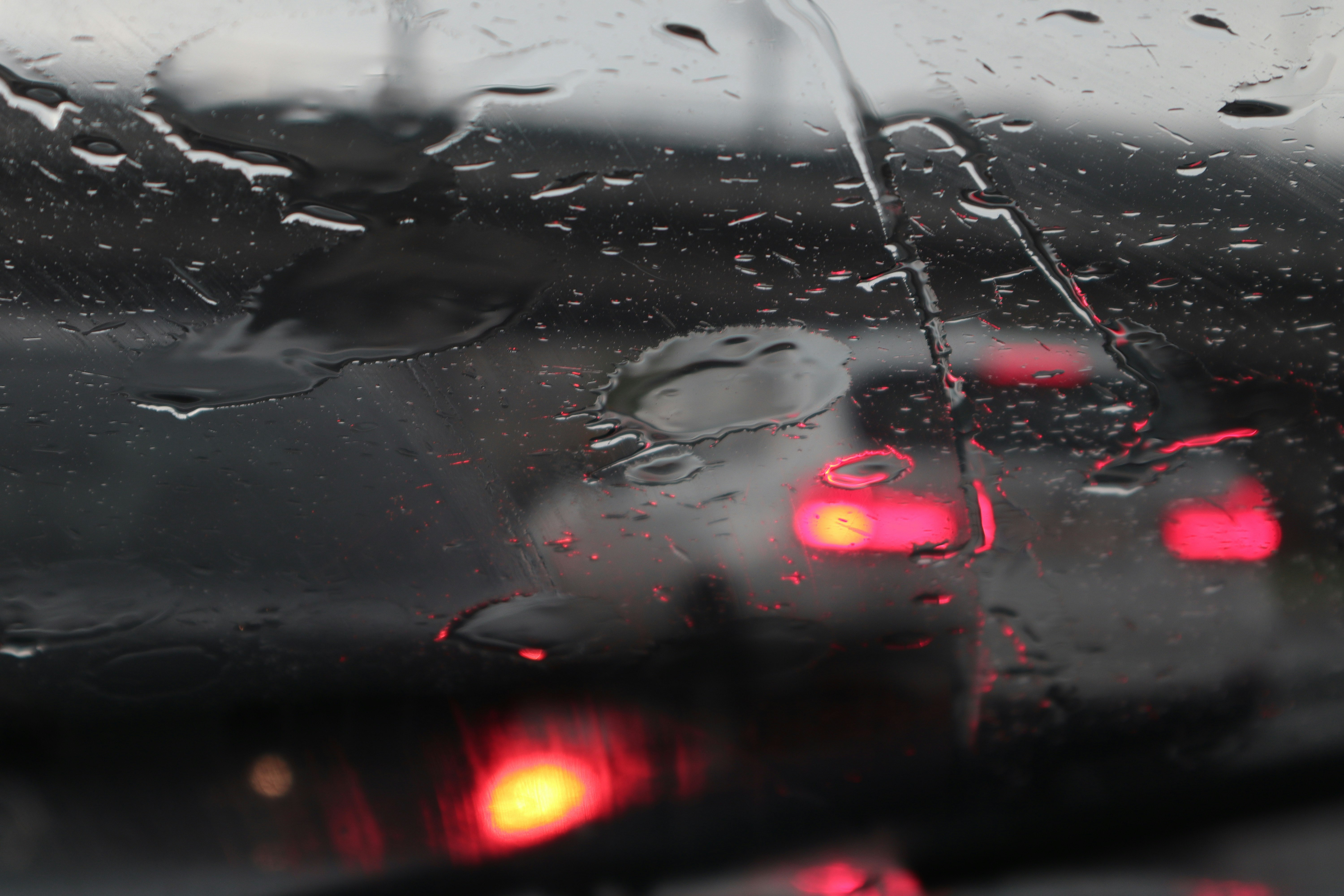 water droplets on clear glass