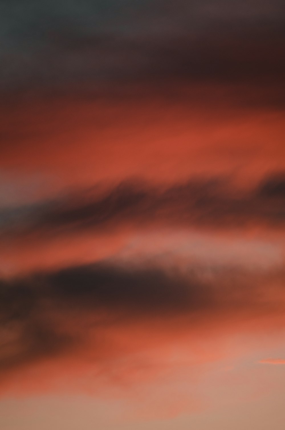 orange and blue cloudy sky