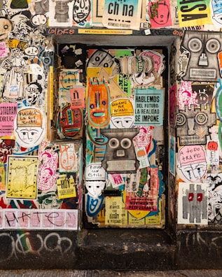 assorted wall decor on wall