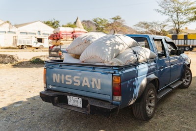 A nexofix cargo truck loaded securely, ready for delivery on a sunny day.
