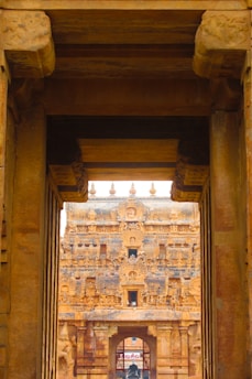 A captivating depiction of ancient Indian architecture.