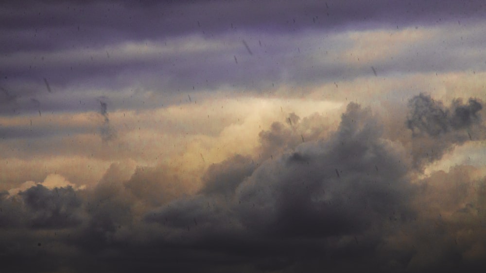 white clouds and blue sky