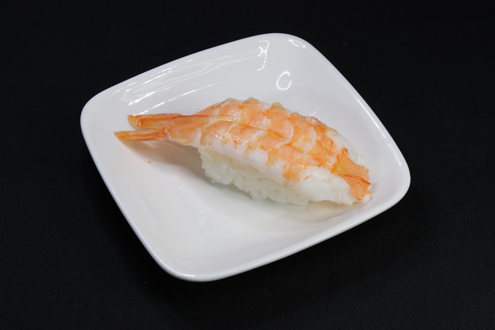 white ceramic plate with food