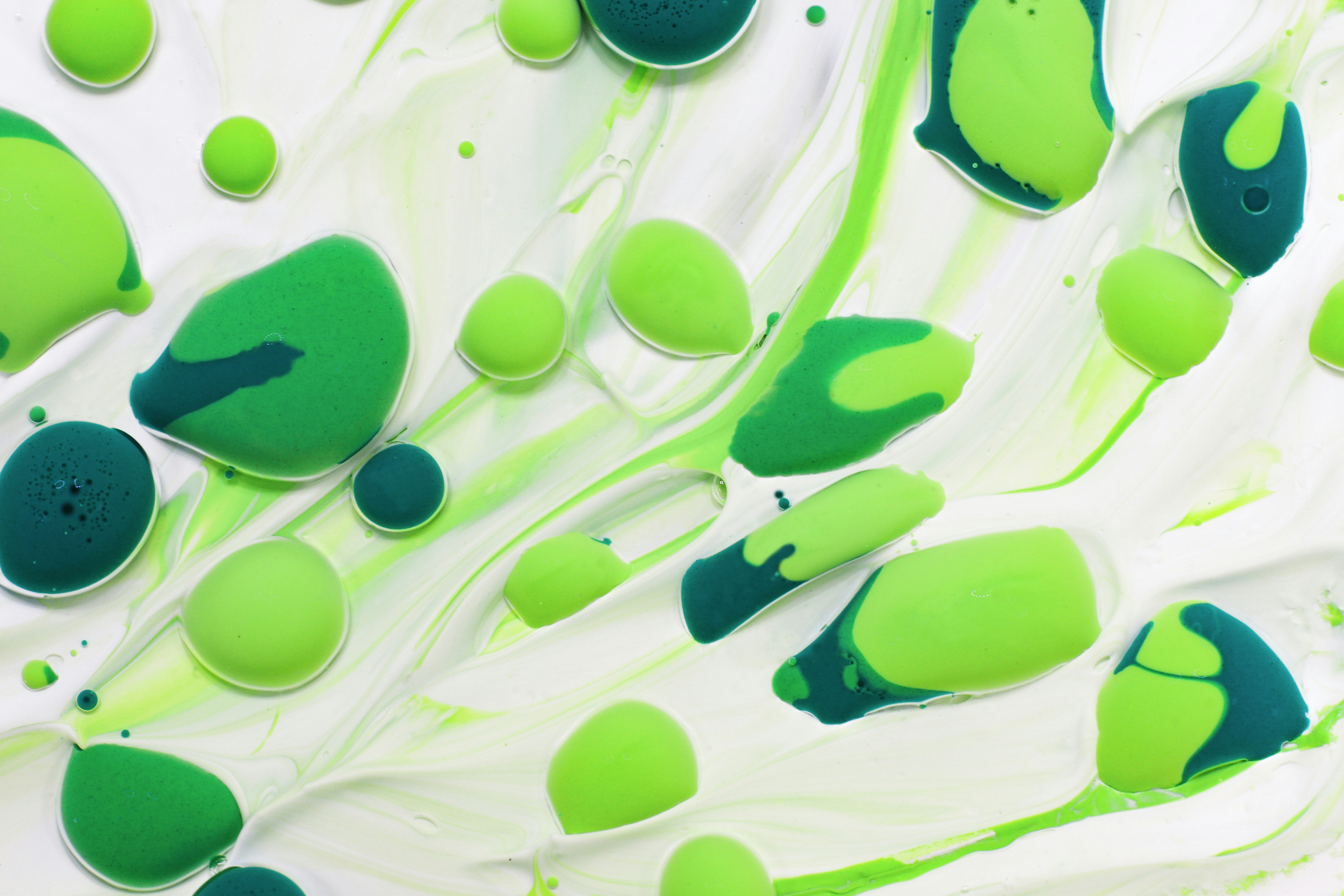 splatter paint creation in progress