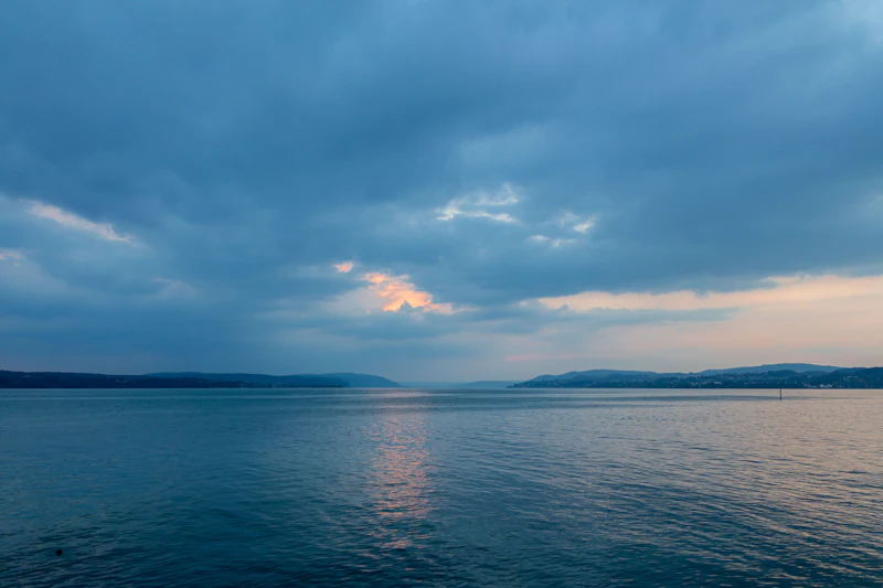 Sonnenuntergang über dem Bodensee