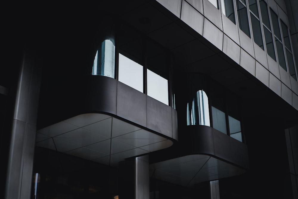 white concrete building during night time