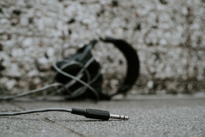 black and white audio jack