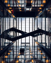black metal frame inside building