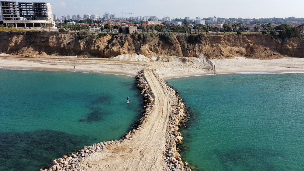 aerial view of body of water during daytime