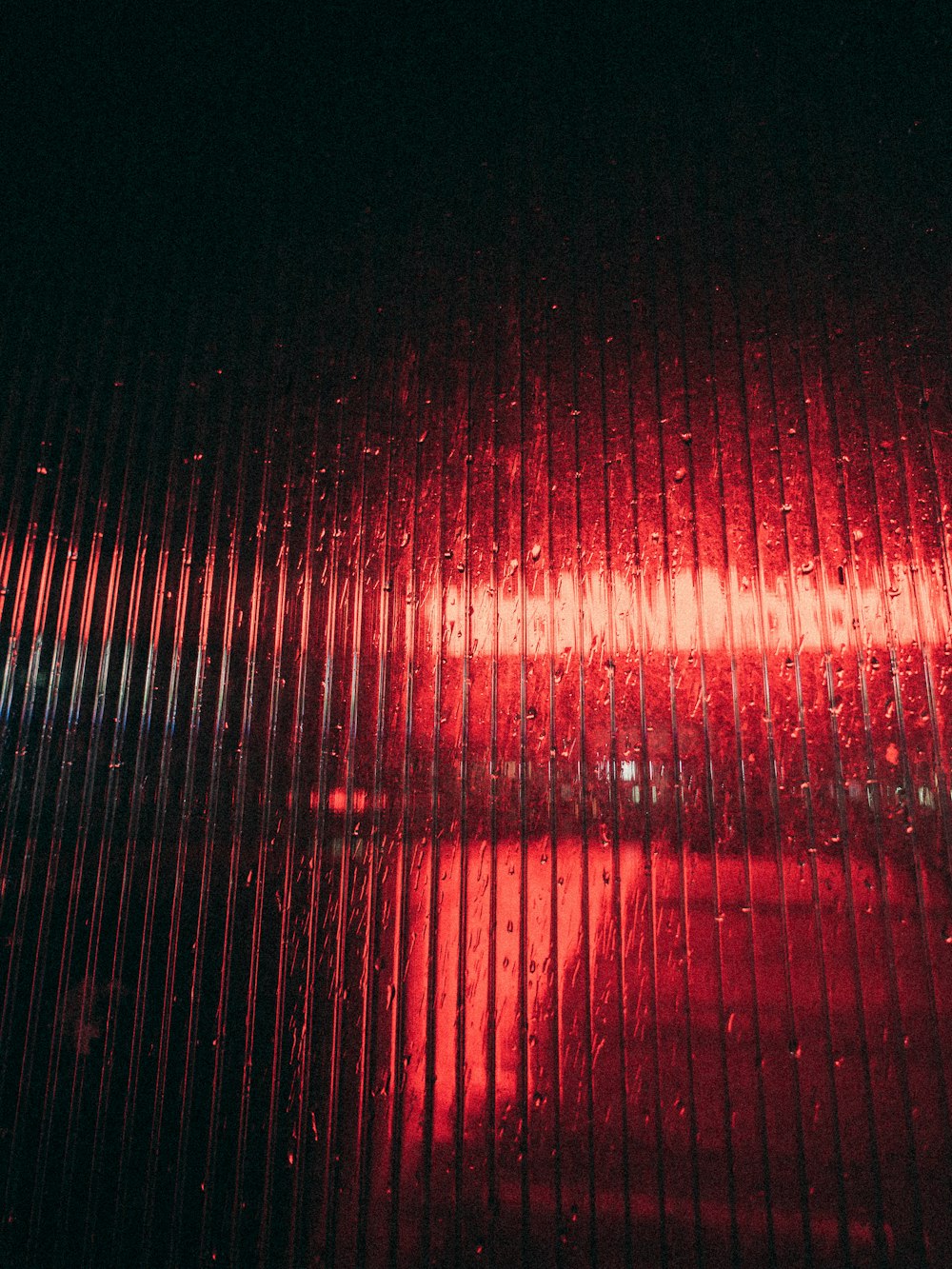 red lights in dark room