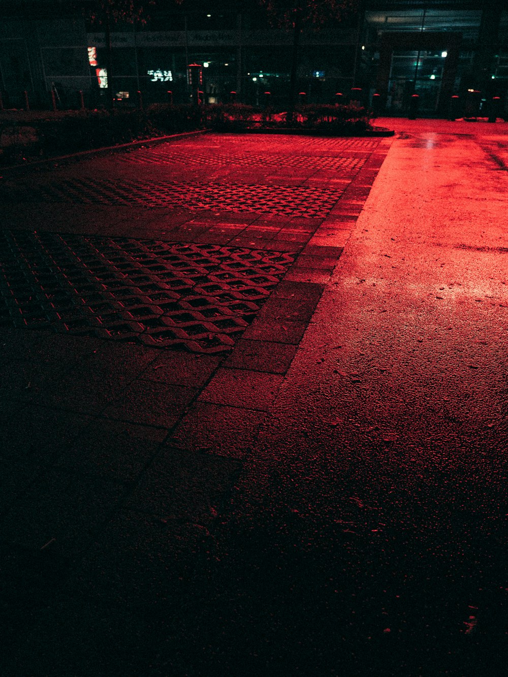 red and brown brick road