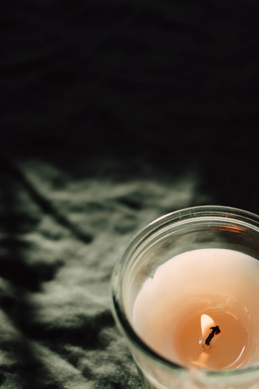 Candle styled for Back Porch