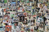assorted photos on white table