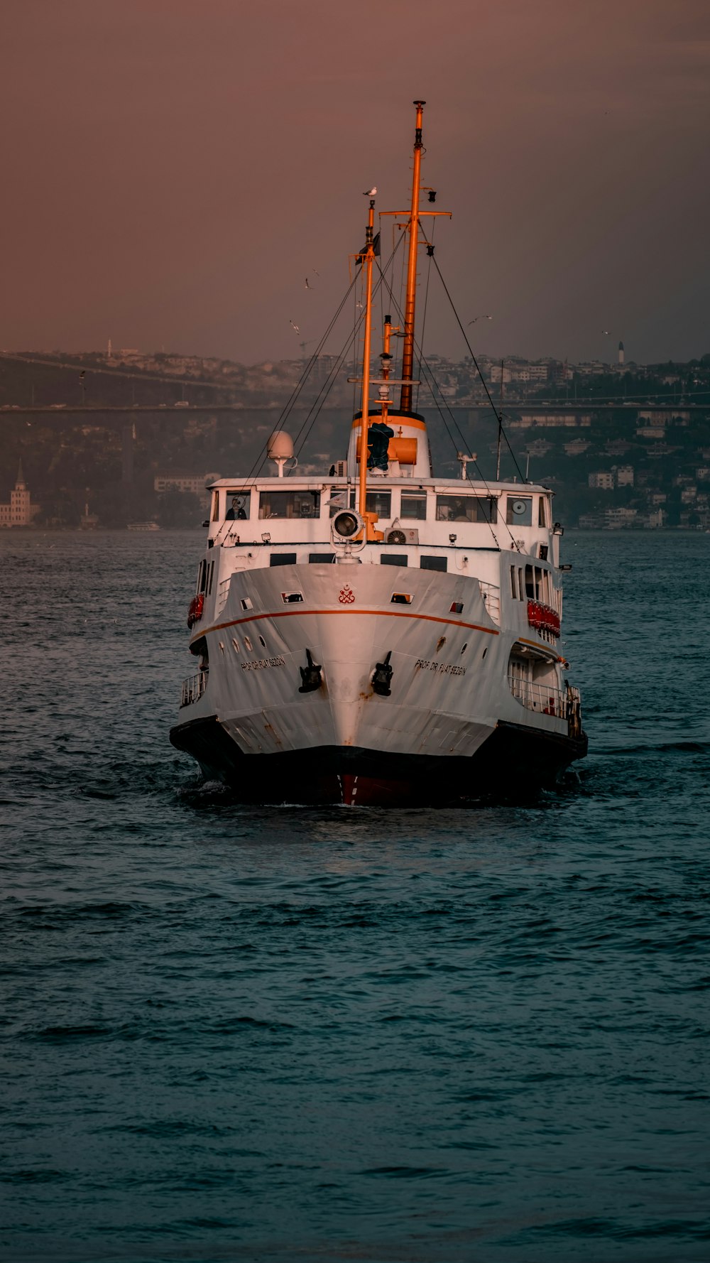 white and black ship on sea during daytime