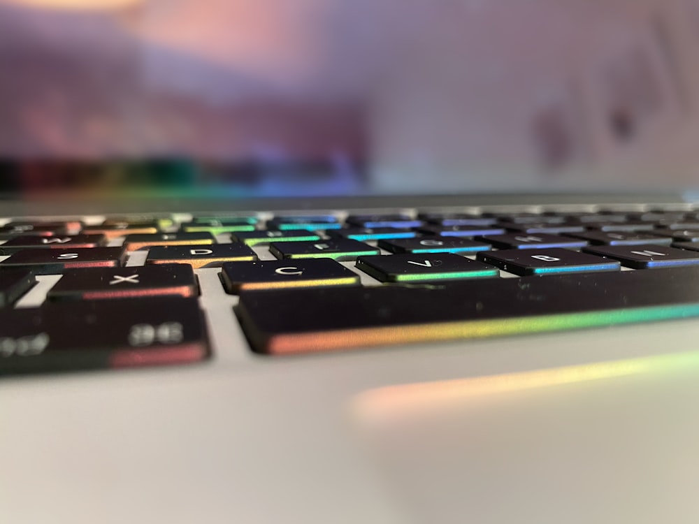 black and silver computer keyboard