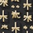 A pattern of variously sized black gift boxes adorned with shiny golden ribbons, arranged neatly against a dark background. The lighting casts subtle shadows, highlighting the gleaming texture of the ribbons.