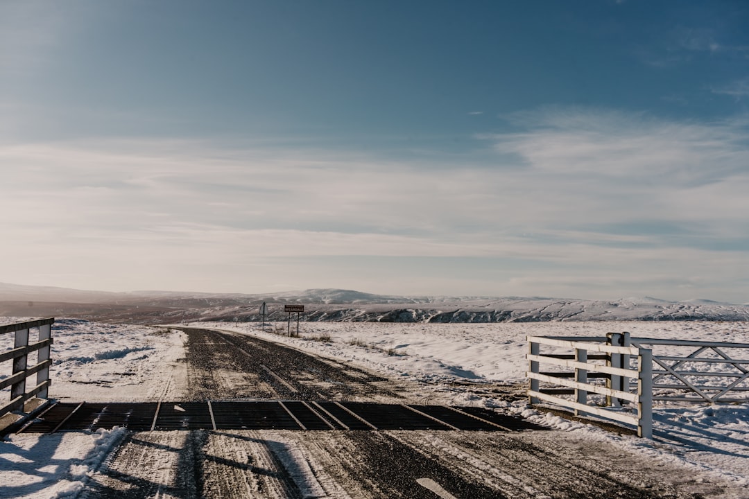 white wooden fence on snow covered ground during daytime