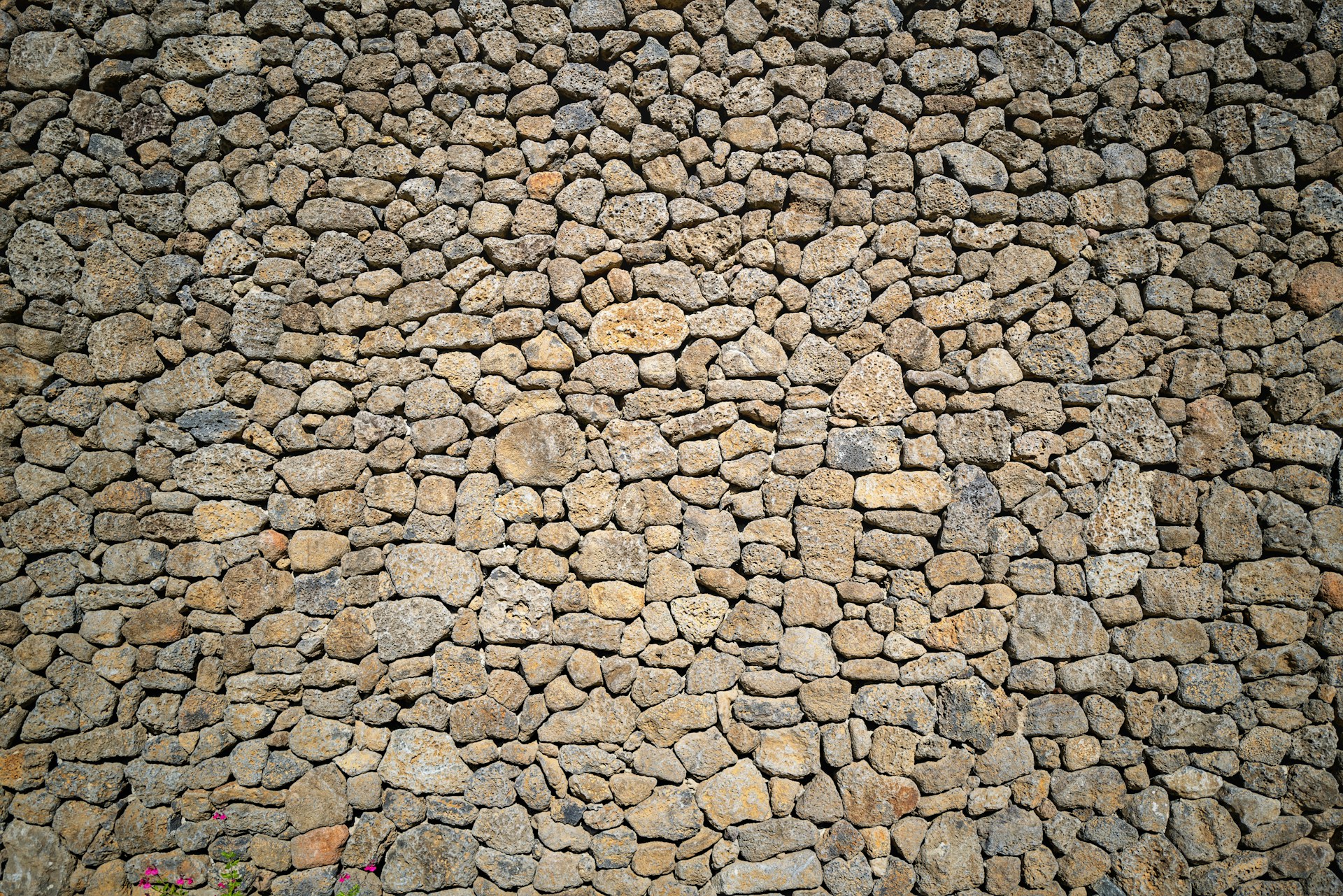 brown and gray brick wall